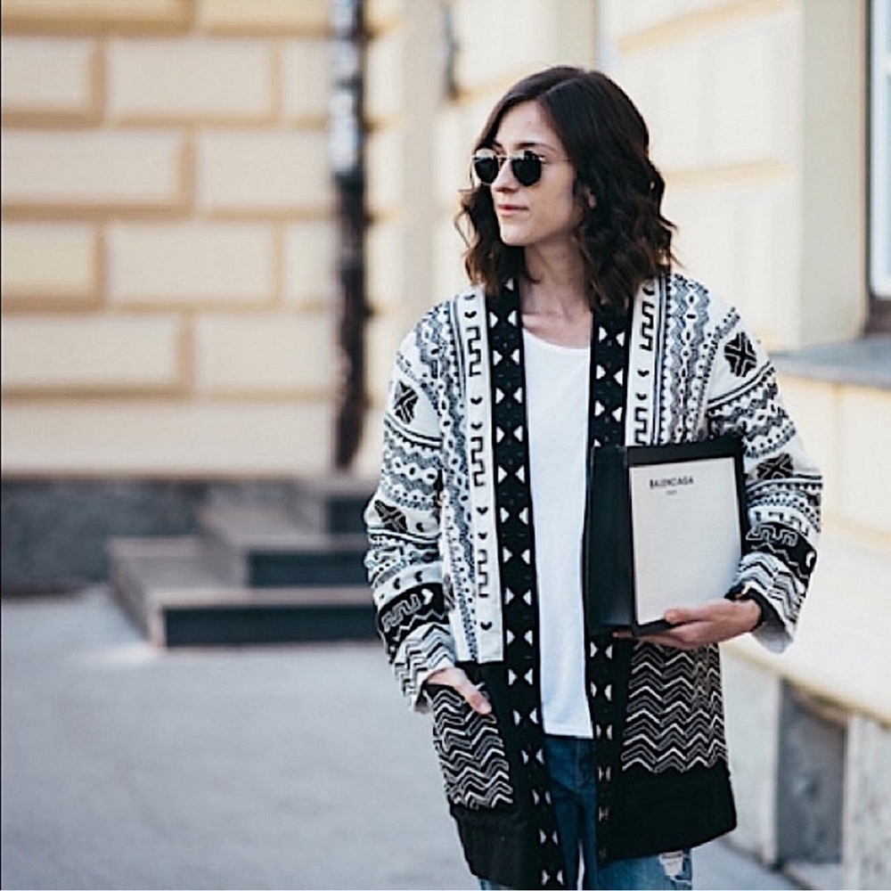H&M embroidered beaded jacket